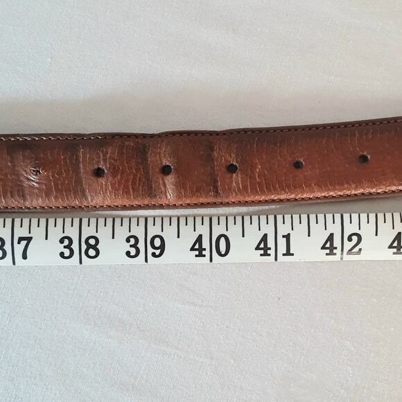 Chaps Italian Leather Mens Belt XXL Waist Saddle Brown - Picture 12 of 13